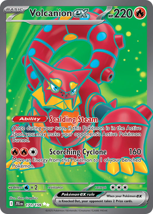 Volcanion ex (Basic Pokémon ex) (JTG-171/159) (Ultra Rare)