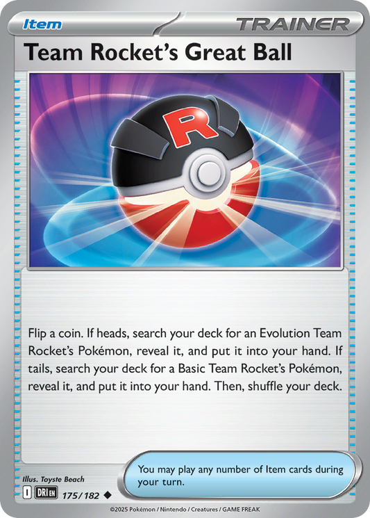 Team Rocket's Great Ball (Item) (DRI-175/182) (Uncommon)