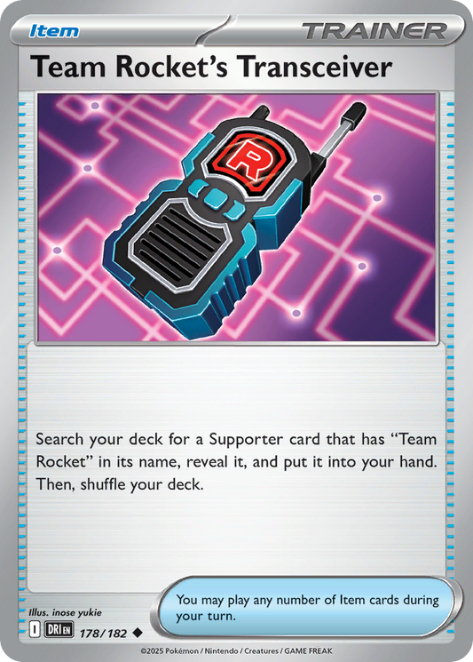 Team Rocket's Transceiver (Item) (DRI-178/182) (Uncommon)