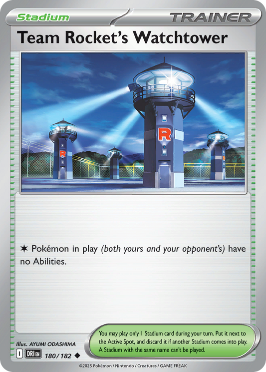 Team Rocket's Watchtower (Stadium) (DRI-180/182) (Uncommon)