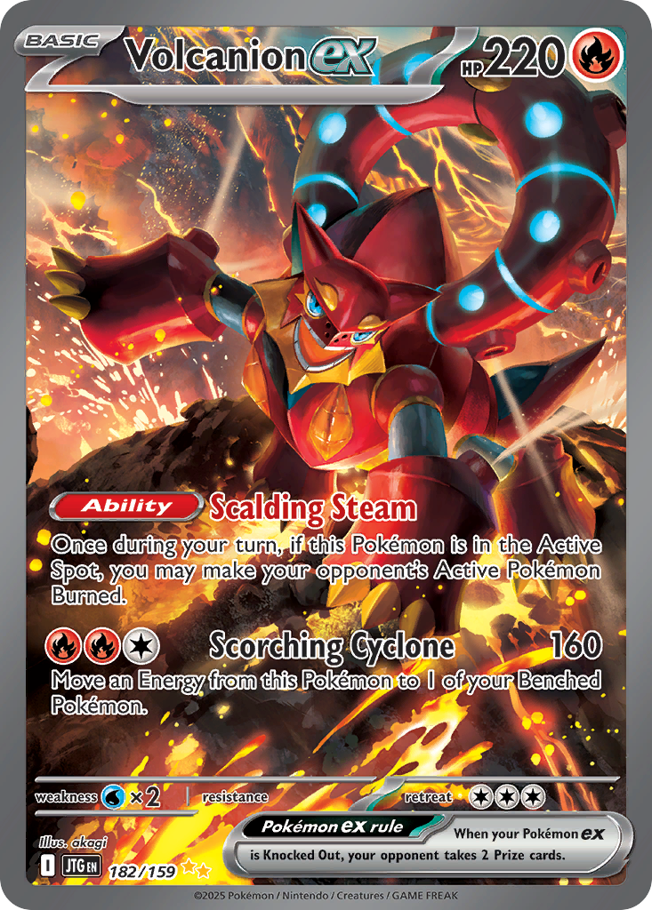 Volcanion ex (Basic Pokémon ex) (JTG-182/159) (Special Illustration Rare)