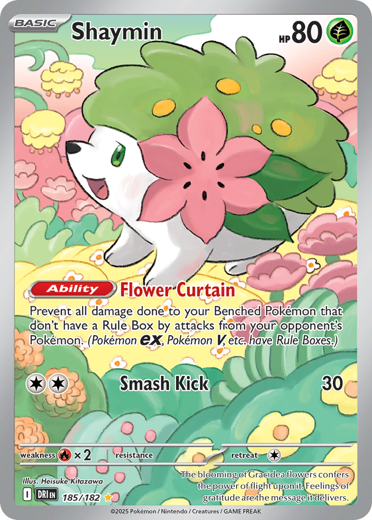 Shaymin (Basic Pokémon) (DRI-185/182) (Illustration Rare)