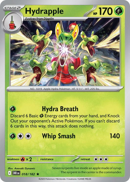 Hydrapple (Stage 2 Pokémon) (DRI-018/182) (Rare)