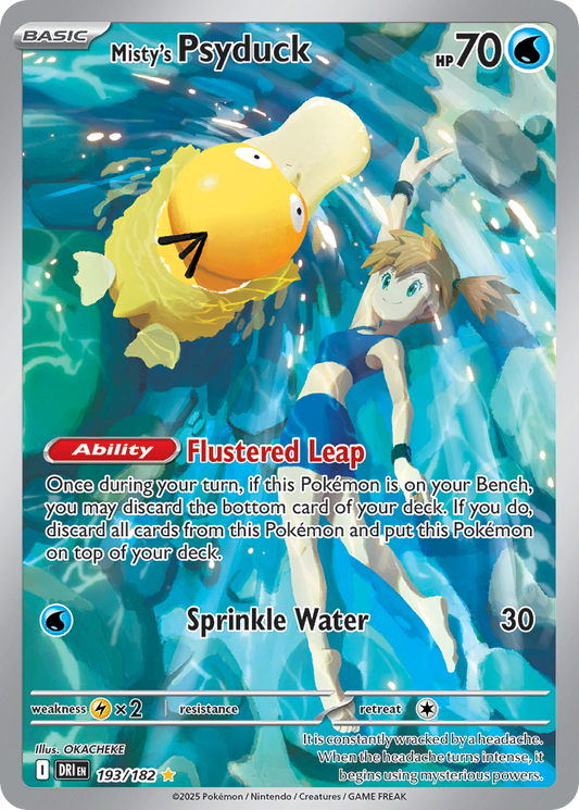 Misty's Psyduck (Basic Pokémon) (DRI-193/182) (Illustration Rare)
