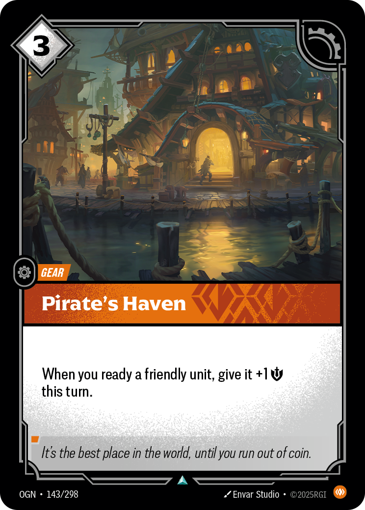 Pirate's Haven (Gear) (OGN-143/298) (Uncommon)