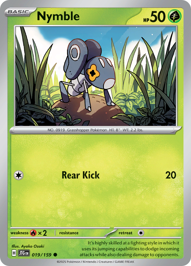 Nymble (Basic Pokémon) (JTG-019/159) (Common)