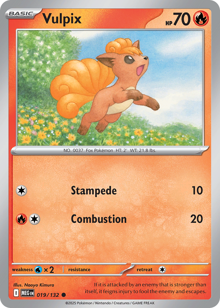 Vulpix (Basic Pokémon) (MEG-019/132) (Common)