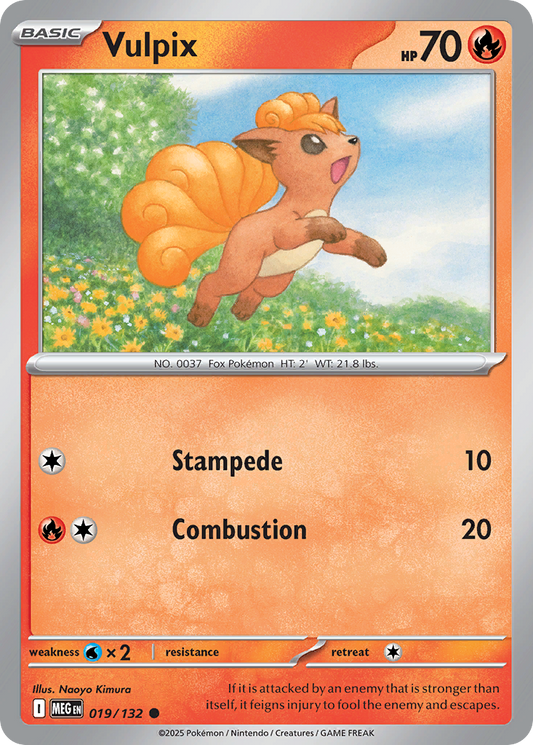 Vulpix (Basic Pokémon) (MEG-019/132) (Common)