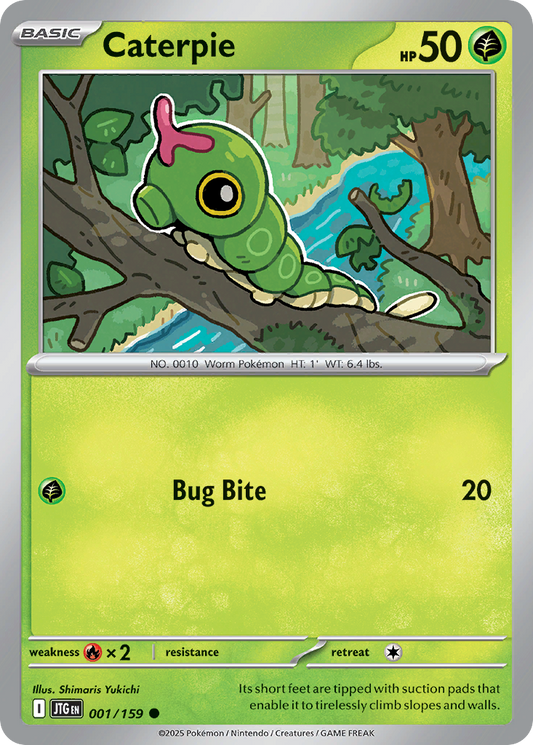 Caterpie (Basic Pokémon) (JTG-001/159) (Common)