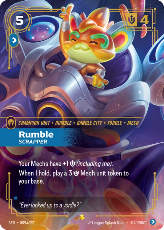 Rumble, Scrapper (Champion Unit) (SFD-089a/221) (ShowCase)