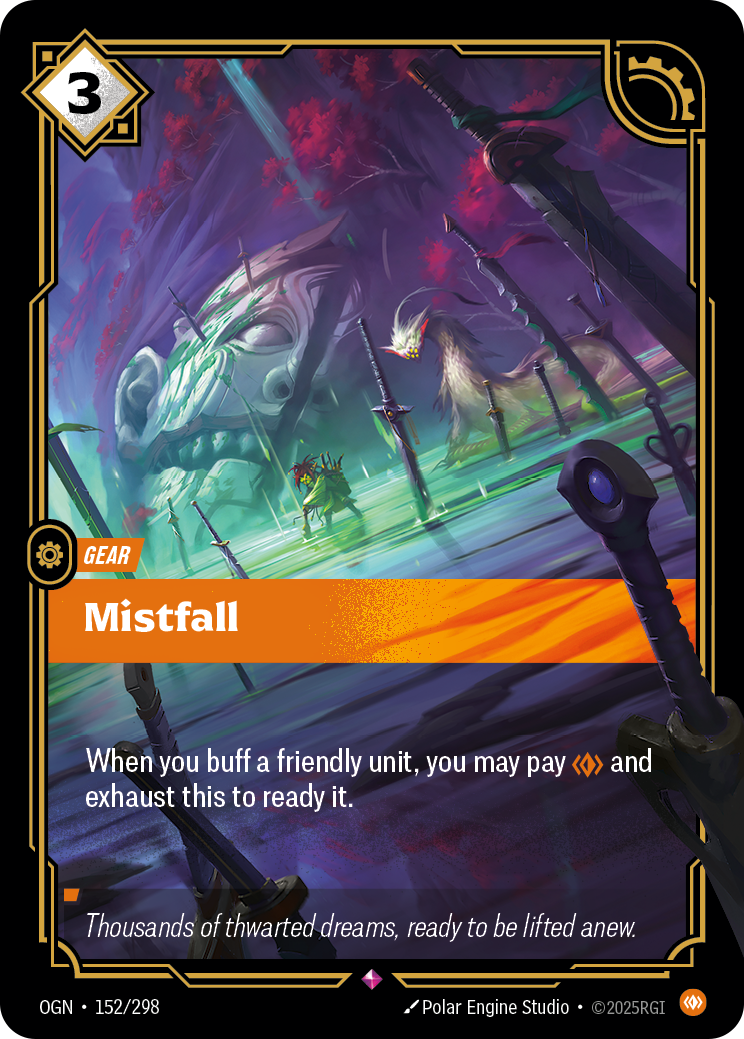 Mistfall (Gear) (OGN-152/298) (Rare)
