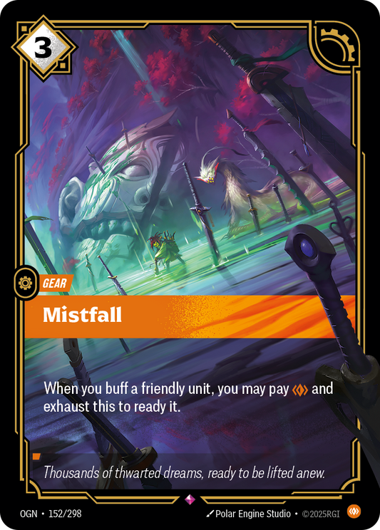 Mistfall (Gear) (OGN-152/298) (Rare)