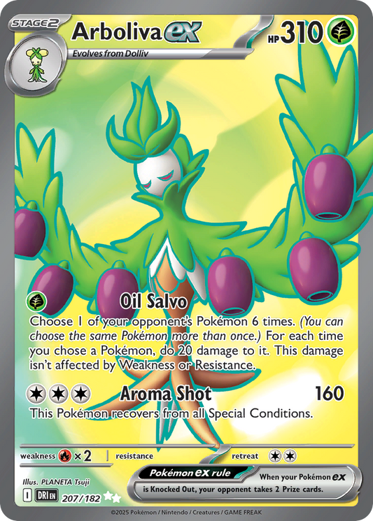 Arboliva ex (Stage 2 Pokémon ex) (DRI-207/182) (Ultra Rare)