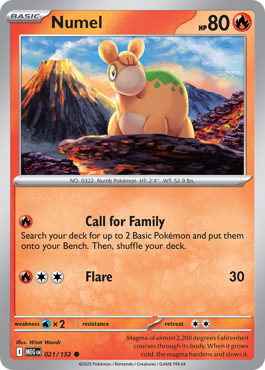 Numel (Basic Pokémon) (MEG-021/132) (Common)