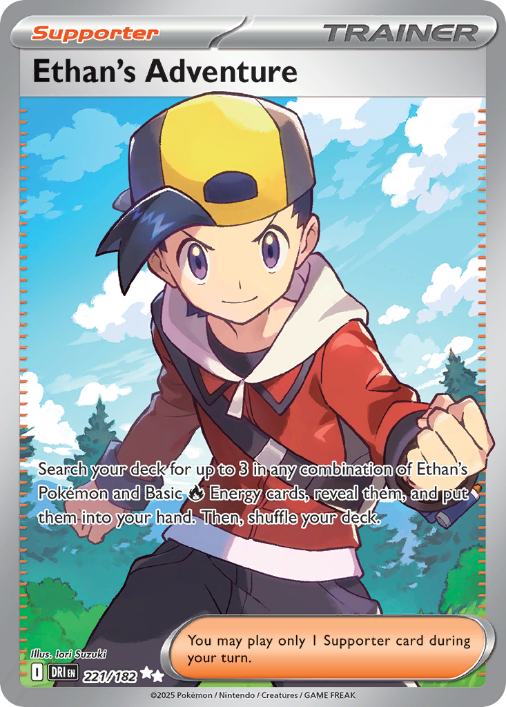 Ethan's Adventure (Supporter) (DRI-221/182) (Ultra Rare)
