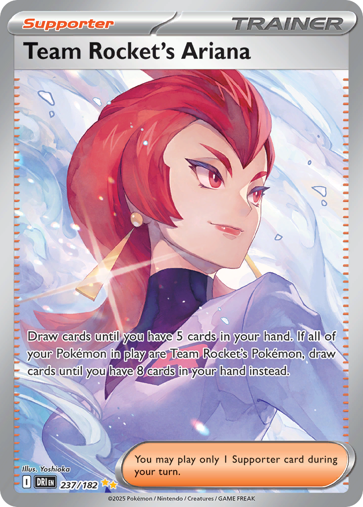 Team Rocket's Ariana (Supporter) (DRI-237/182) (Special Illustration Rare)