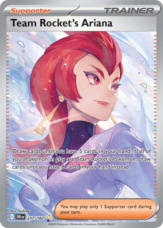 Team Rocket's Ariana (Supporter) (DRI-237/182) (Special Illustration Rare)