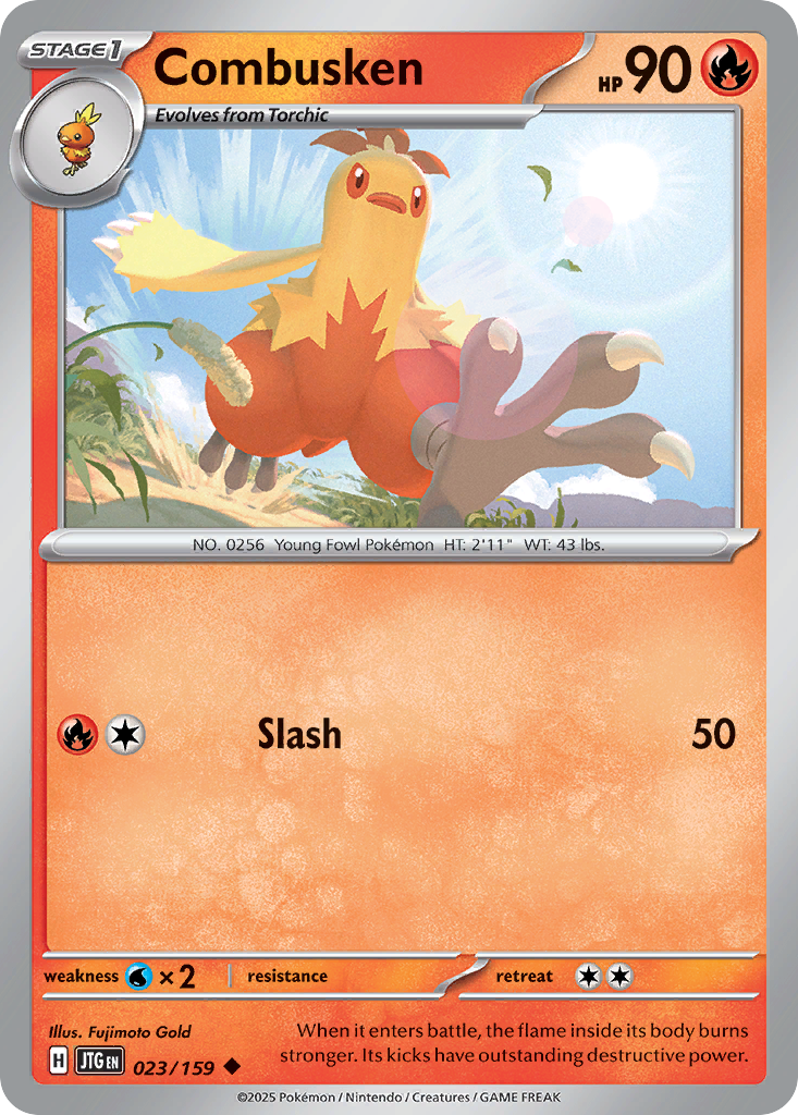 Combusken (Stage 1 Pokémon) (JTG-023/159) (Uncommon)