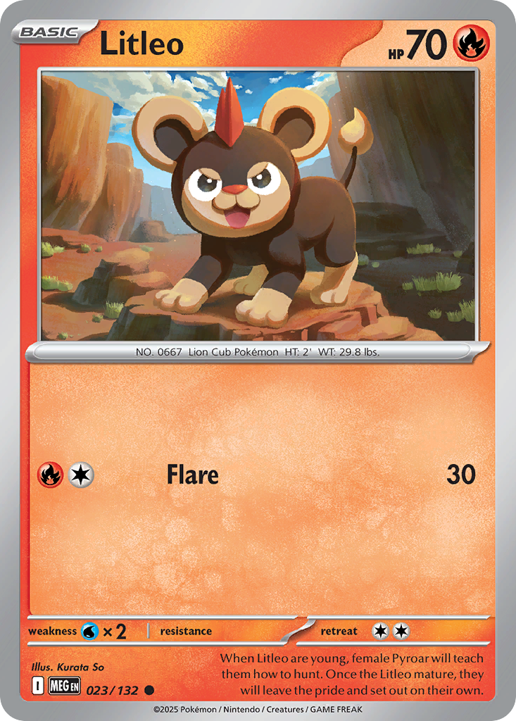 Litleo (Basic Pokémon) (MEG-023/132) (Common)