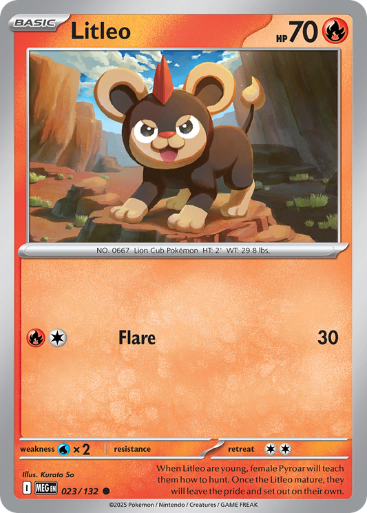 Litleo (Basic Pokémon) (MEG-023/132) (Common)