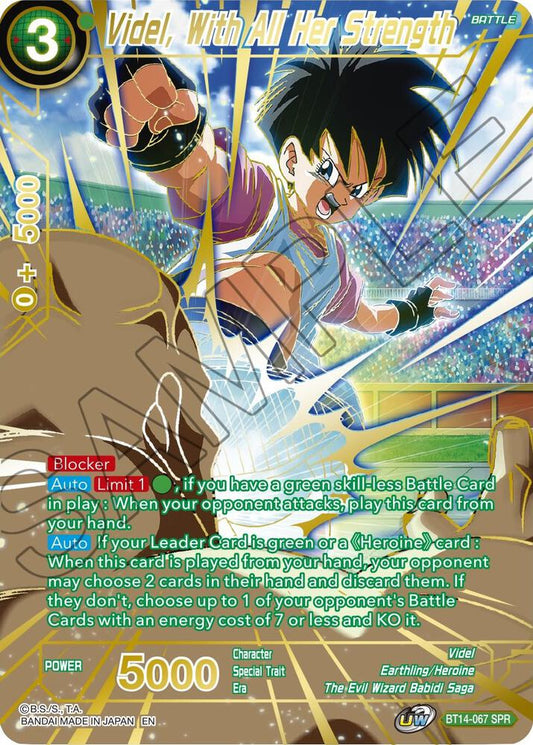Videl, With All Her Strength (BT14-067) (SPR)