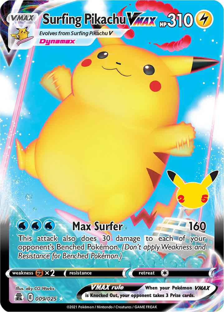 Surfing Pikachu VMAX 009/025 (E)