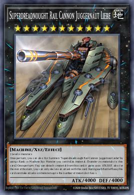 Superdreadnought Rail Cannon Juggernaut Liebe (MONSTER) (RA03-EN041) (SR/UR/SE/UL/PS/CR/QCSE)
