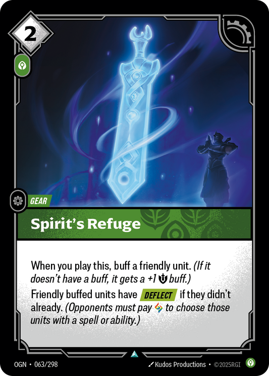 Spirit's Refuge (Gear) (OGN-063/298) (Uncommon)