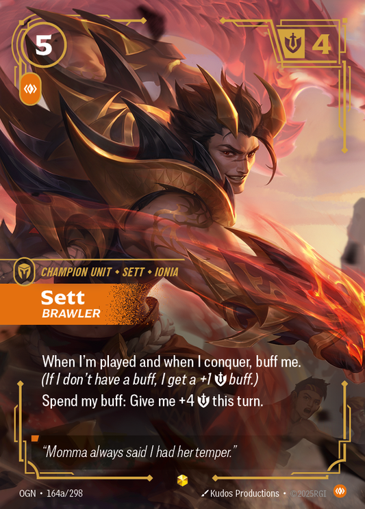 Sett, Brawler (Champion Unit) (OGN-164a/298) (Showcase)
