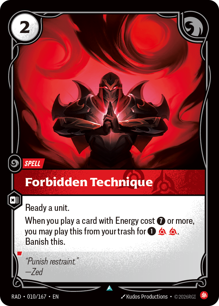 Forbidden Technique (Spell) (RAD-010/167) (Uncommon)
