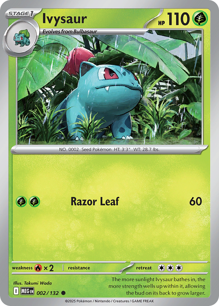 Ivysaur (Stage 1 Pokémon) (MEG-002/132) (Common)