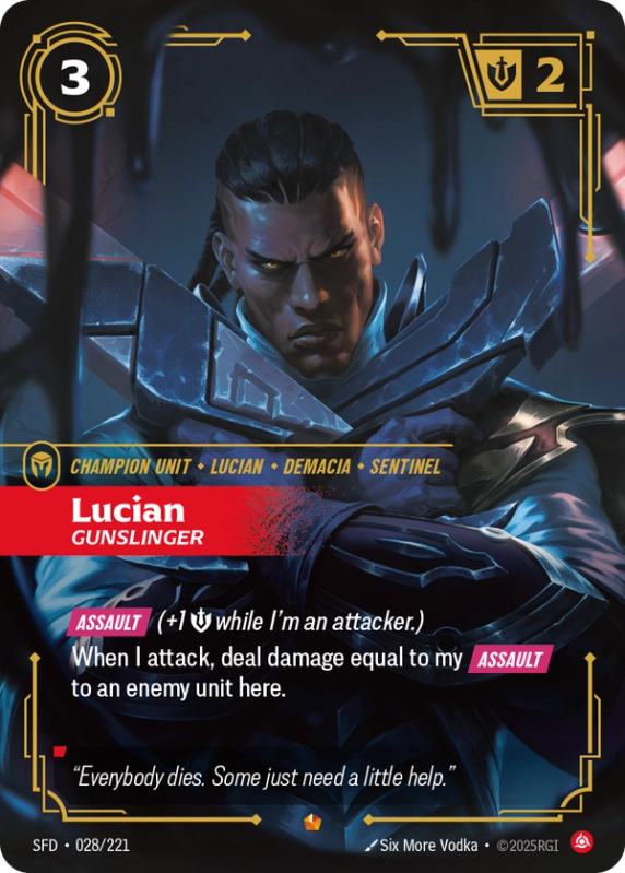 Lucian, Gunslinger (Champion Unit) (SFD-028/221) (Epic)