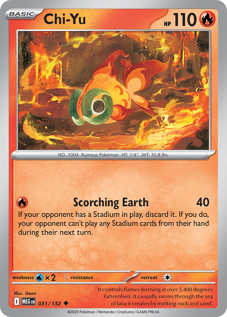Chi-Yu (Basic Pokémon) (MEG-031/132) (Uncommon)