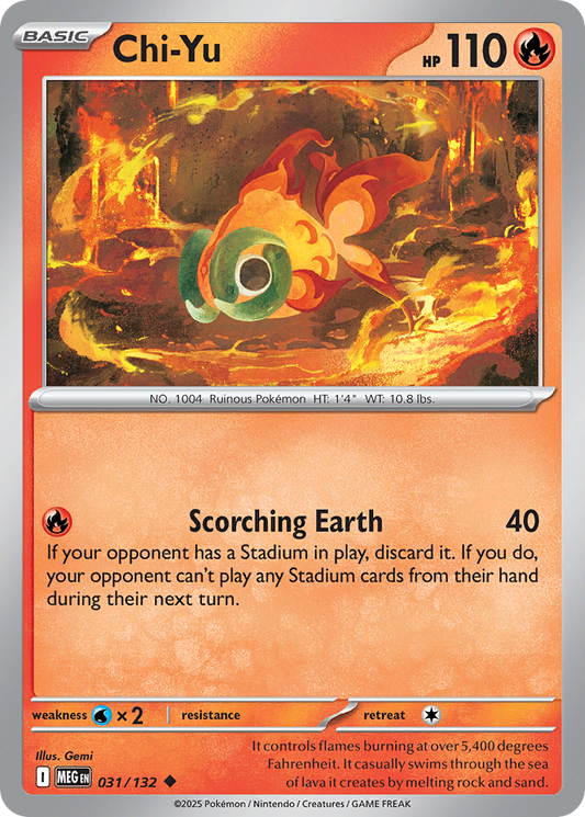 Chi-Yu (Basic Pokémon) (MEG-031/132) (Uncommon)