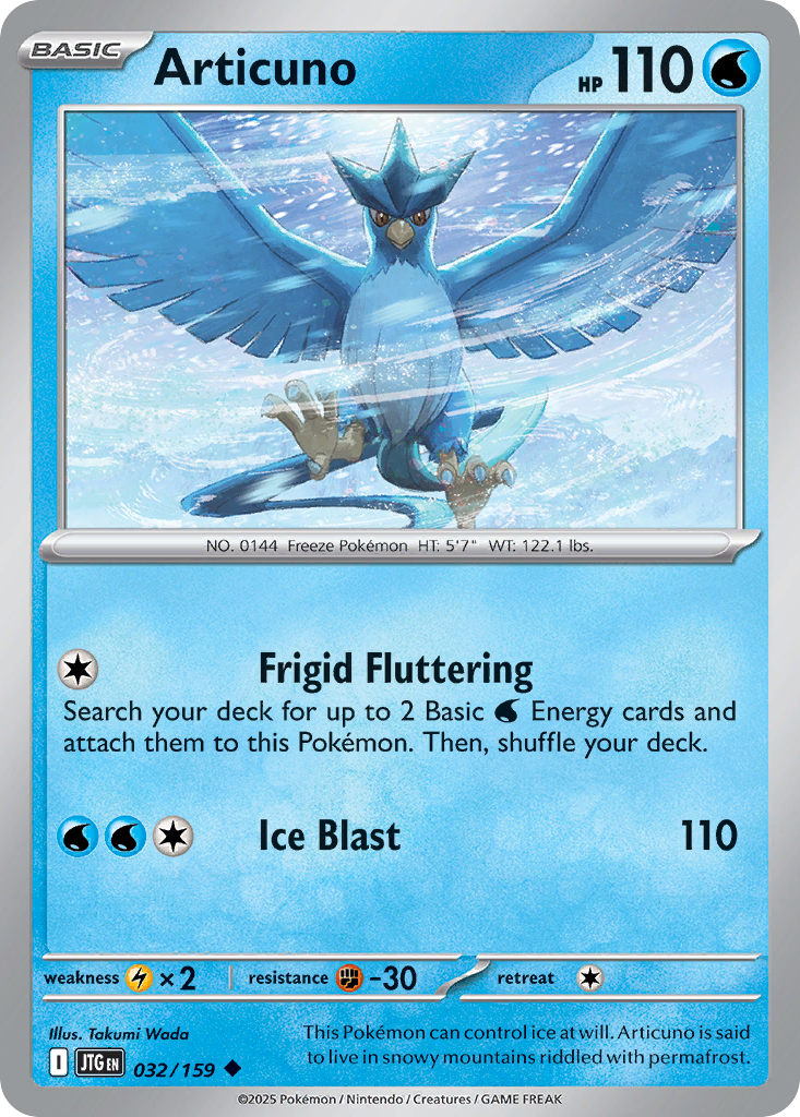 Articuno (Basic Pokémon) (JTG-032/159) (Uncommon)