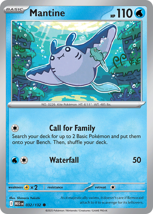 Mantine (Basic Pokémon) (MEG-032/132) (Common)