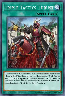 Triple Tactics Thrust (SPELL) (RA03-EN072) (SR/UR/SE/UL/PS/CR/QCSE)