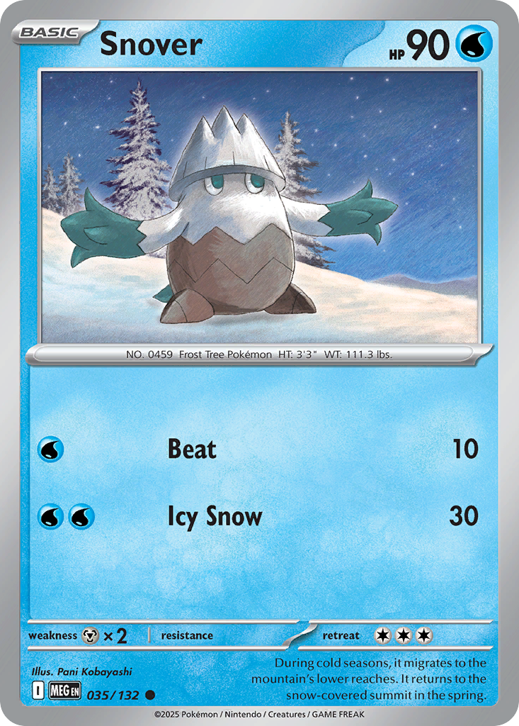 Snover (Basic Pokémon) (MEG-035/132) (Common)