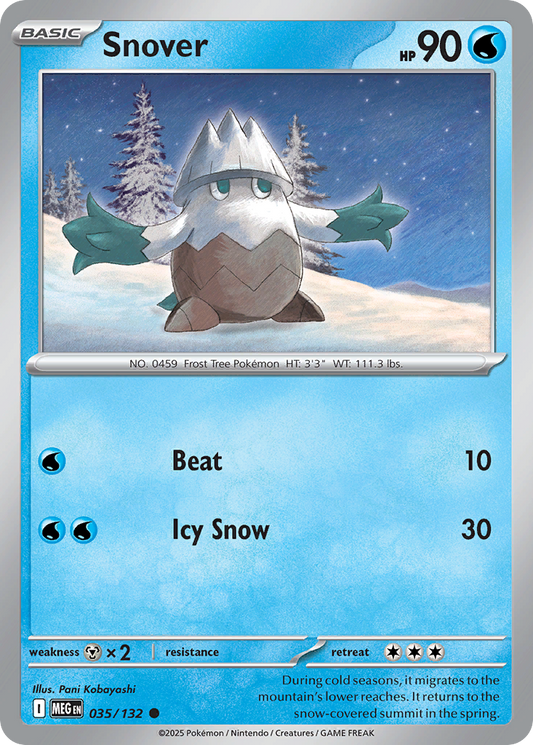 Snover (Basic Pokémon) (MEG-035/132) (Common)