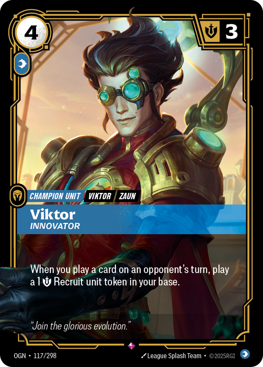 Viktor, Innovator (Champion Unit) (OGN-117/298) (Rare)