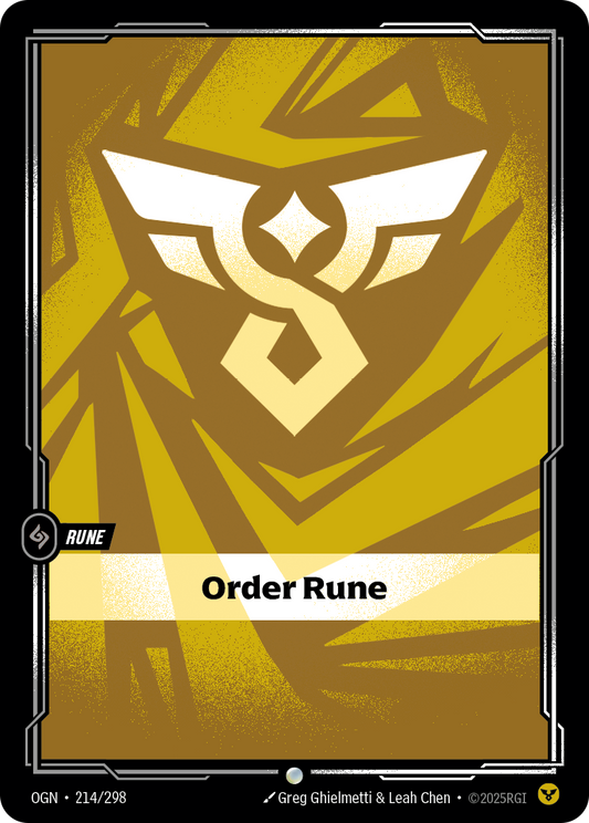 Order Rune (Basic Rune) (OGN-214/298) (Common)