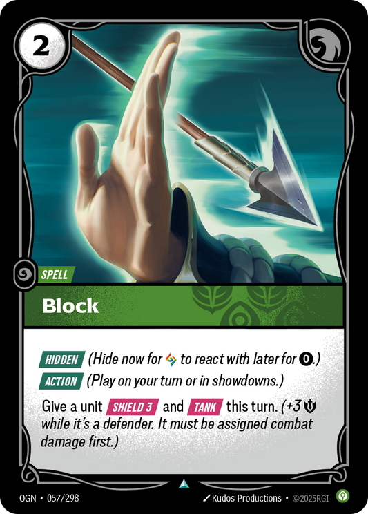 Block (Spell) (OGN-057/298) (Uncommon)