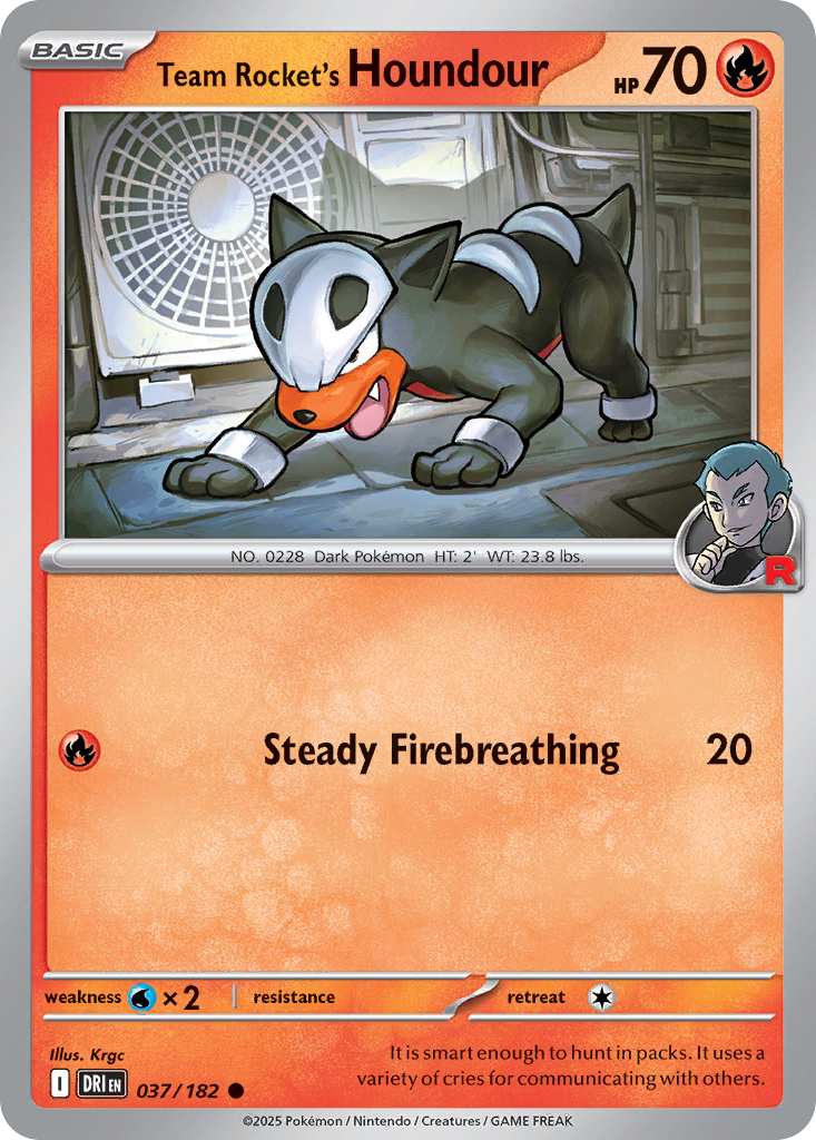 Team Rocket's Houndour (Basic Pokémon) (DRI-037/182) (Common)