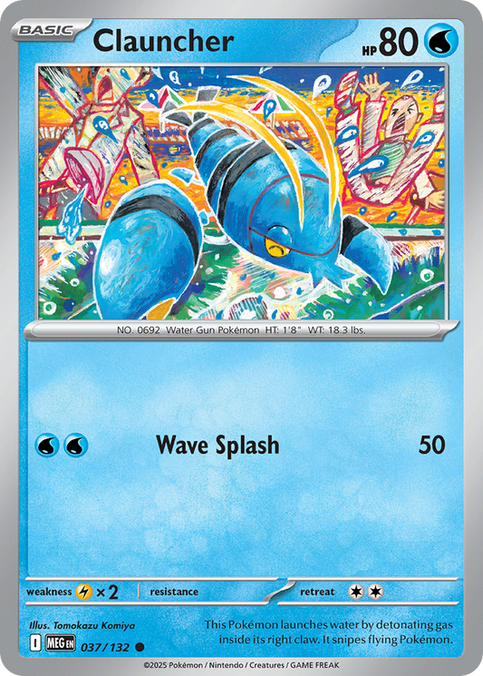 Clauncher (Basic Pokémon) (MEG-037/132) (Common)