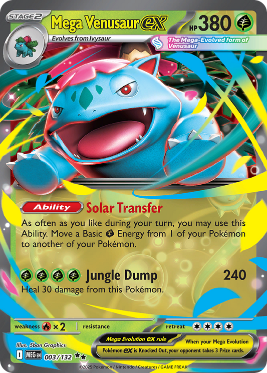Mega Venusaur ex (Mega Evolution Pokémon ex) (MEG-003/132) (Double Rare)