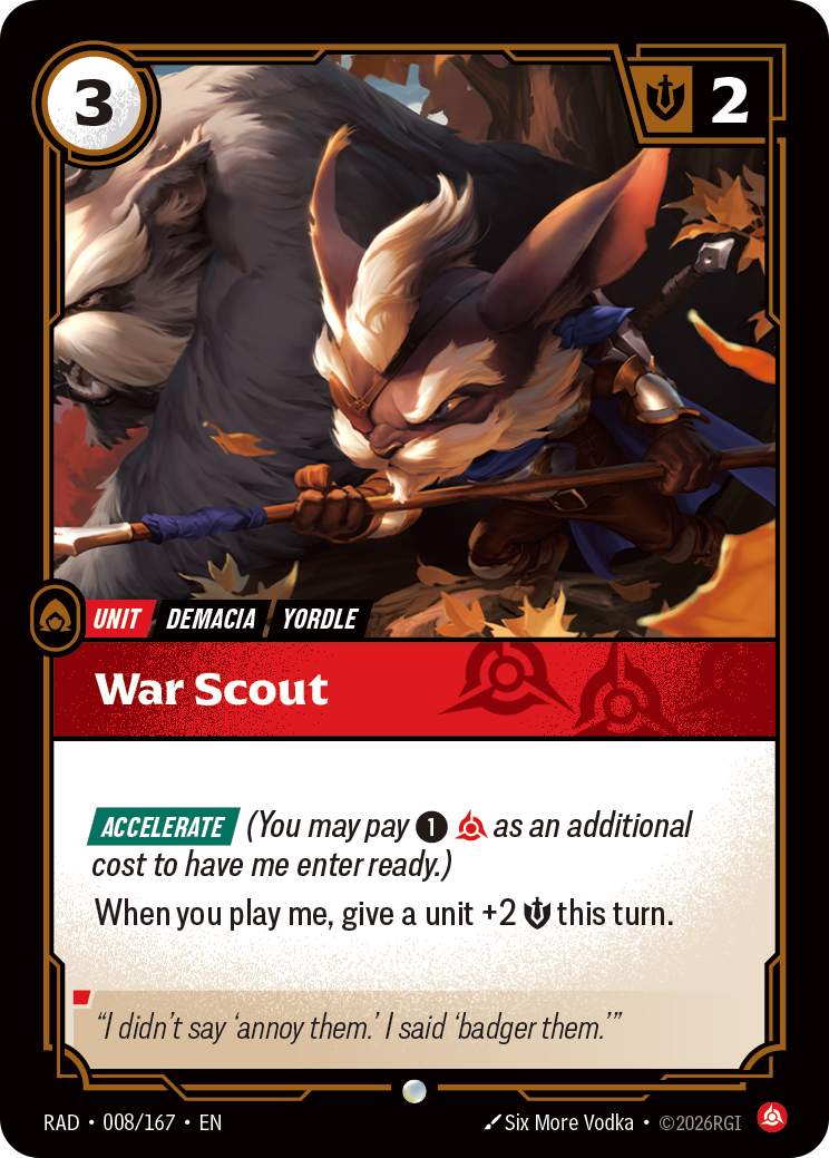 War Scout (Unit) (RAD-008/167) (Common)