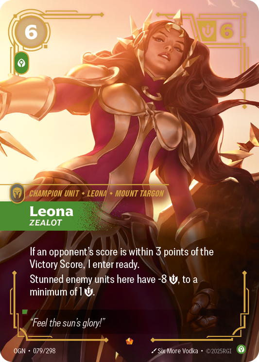 Leona, Zealot (Champion Unit) (OGN-079/298) (Epic)