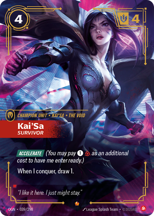 Kai'Sa, Survivor (Champion Unit) (OGN-039/298) (Epic)