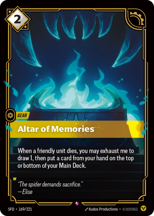 Altar of Memories (Gear) (SFD-169/221) (Rare)
