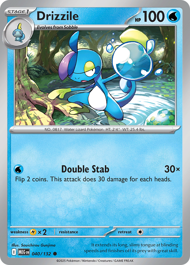 Drizzile (Stage 1 Pokémon) (MEG-040/132) (Common)